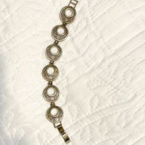 Brighton Silver Circular Link Bracelet